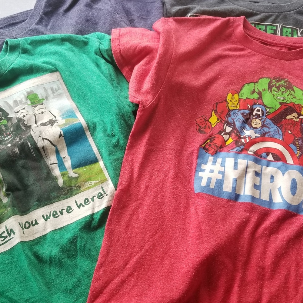 Boys Clothing Bundle minecraft, star wars, marvel